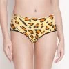 Susie Mustard Yellow Leopard Print Full Coverage Hipster Panty