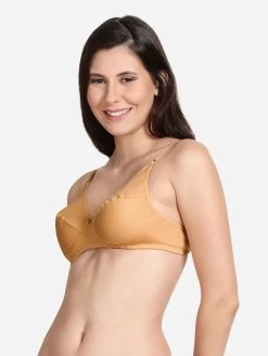 Shyle Skin Non Padded Seamed Casual Bra -Shyaway 0008 efm002 skin side
