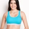 Liberti World Turquoise Blue Removable Pads Sports Bra