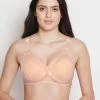 Shyle Orange Melange With Orange Lace Nursing Bra