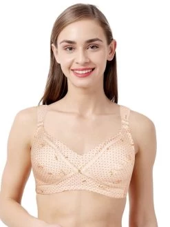 Shyle Skin Polka And Teddy Printed Nursing Bra