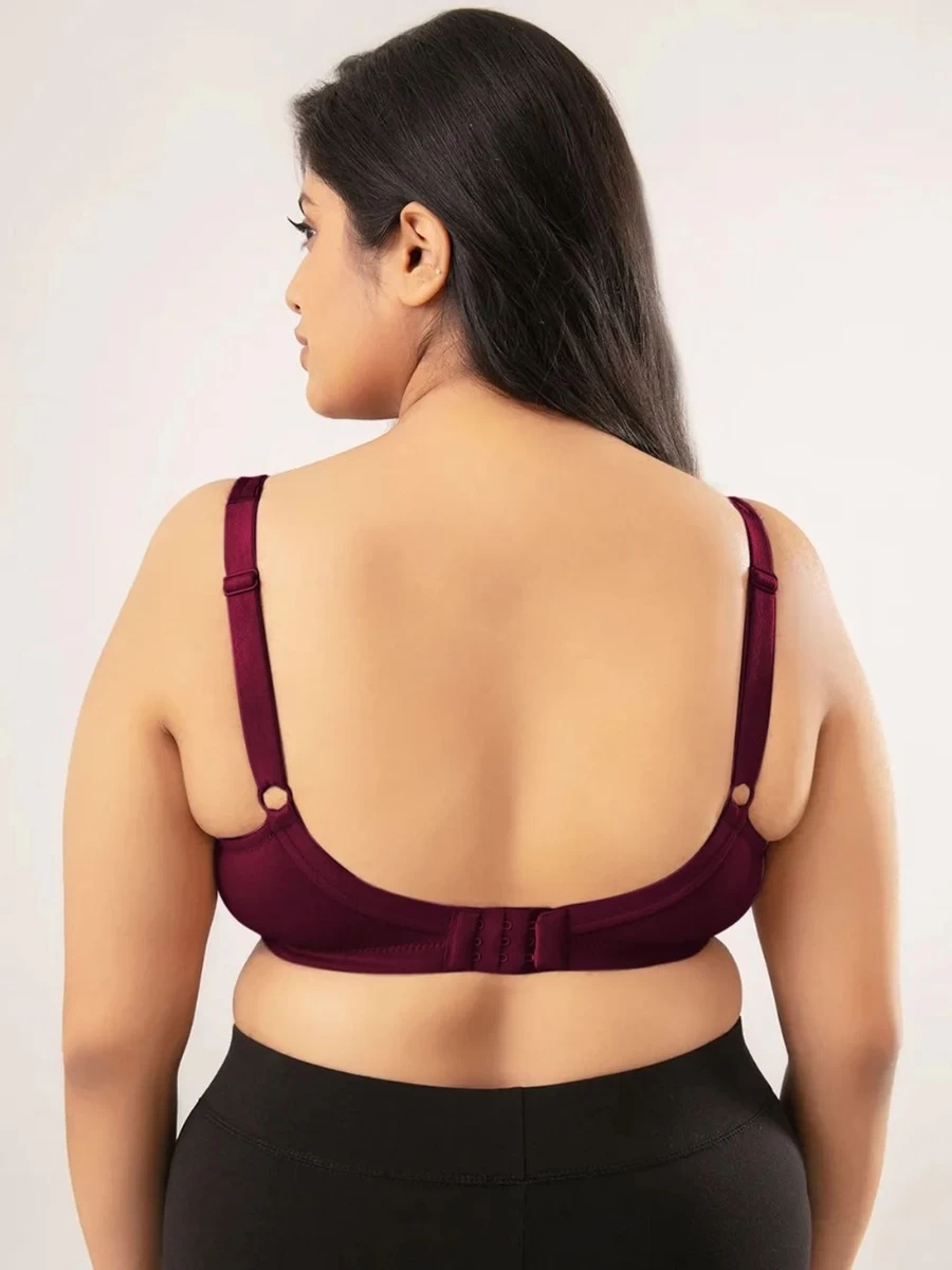 Nykaa Maroon Red Non-Padded Flawless Me Breast Separator Bra 7 Nykaa Maroon Red Non-Padded Flawless Me Breast Separator Bra - Image 5