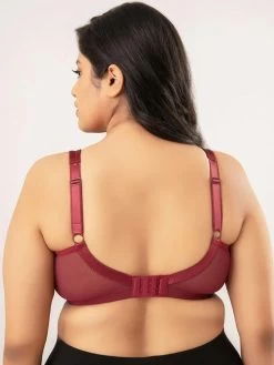 Nykaa Zinfandel Maroon Non Padded Minimize Me Bra 10 Nykaa Zinfandel Maroon Non Padded Minimize Me Bra -Shyaway 1 24