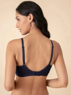 Nykaa Blue Cotton Seamless Wirefree T Shirt Bra 9 Nykaa Blue Cotton Seamless Wirefree T Shirt Bra -Shyaway 1 35
