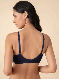 Nykaa Navy Blue Wirefree Triangle Breathe T Shirt Bra 11 Nykaa Navy Blue Wirefree Triangle Breathe T Shirt Bra -Shyaway 1 38