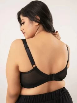 Nykaa Anthracite Black Non-Padded Minimiser Lift Me Up Bra -Shyaway 1 8