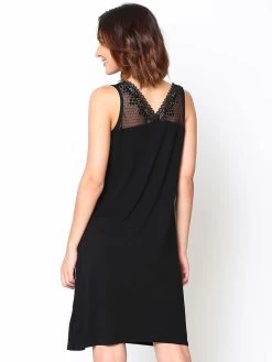 Shyle Black Lace Neckline Chemise Nightwear -Shyaway 2023 black 4