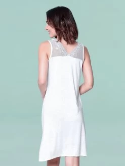 Shyle White Lace Neckline Chemise Nightwear 7 Shyle White Lace Neckline Chemise Nightwear -Shyaway 2023 white 3