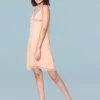 Shyle Nude Lace Triangle Neckline Chemise Nightwear 1 Shyle Nude Lace Triangle Neckline Chemise Nightwear -Shyaway 2024 nude 1