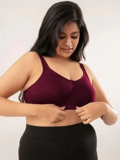 Nykaa Maroon Red Non-Padded Flawless Me Breast Separator Bra 9 Nykaa Maroon Red Non-Padded Flawless Me Breast Separator Bra -Shyaway 2 12