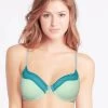 Susie Mint Green Melange Lace Neckline Padded Wired T Shirt Bra -Shyaway 2 17 1