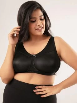 Nykaa Anthracite Black Non Padded Minimize Me Bra -Shyaway 2 22
