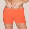 Susie Orange Midwaist Boy Shorts 2 Susie Orange Midwaist Boy Shorts -Shyaway 30701 flameorange front