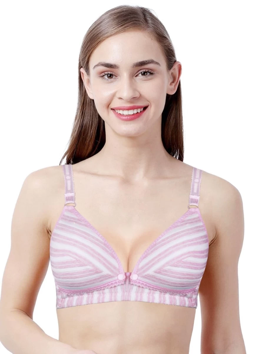 Shyle Lilac Stripe Pattern Nursing Bra 3 Shyle Lilac Stripe Pattern Nursing Bra