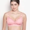 Shyle Pink Stripe Nursing Bra With Ruched Cups