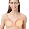 Shyle Peach Coral Melange Nursing Bra