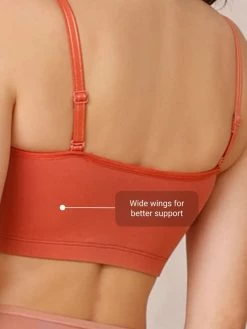 Nykaa Carrot Orange Full Coverage Easy Breezy Slip On Cami Bra -Shyaway 3 21