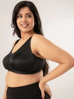 Nykaa Anthracite Black Non Padded Minimize Me Bra -Shyaway 3 22