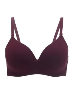 Nykaa Zinfandel Maroon Cotton Seamless Wirefree T Shirt Bra -Shyaway 3 39