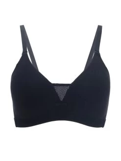 Nykaa Anthracite Black Wirefree Triangle Breathe T Shirt Bra -Shyaway 3 40