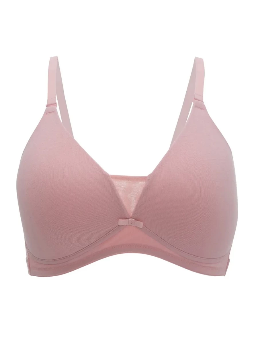 Nykaa Coral Blush Wirefree Triangle Breathe T Shirt Bra 5 Nykaa Coral Blush Wirefree Triangle Breathe T Shirt Bra - Image 3