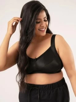 Nykaa Anthracite Black Non-Padded Minimiser Lift Me Up Bra -Shyaway 3 8