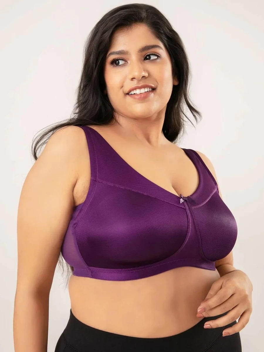 Nykaa Grape Purple Non Padded Minimize Me Bra 7 Nykaa Grape Purple Non Padded Minimize Me Bra - Image 5