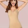 Liberti World Skin Moulded Cup Adjustable Strap Casual Camisole -Shyaway 53980 almondbuff 2