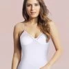 Liberti World White Moulded Cup Adjustable Strap Casual Camisole -Shyaway 53980 white 2