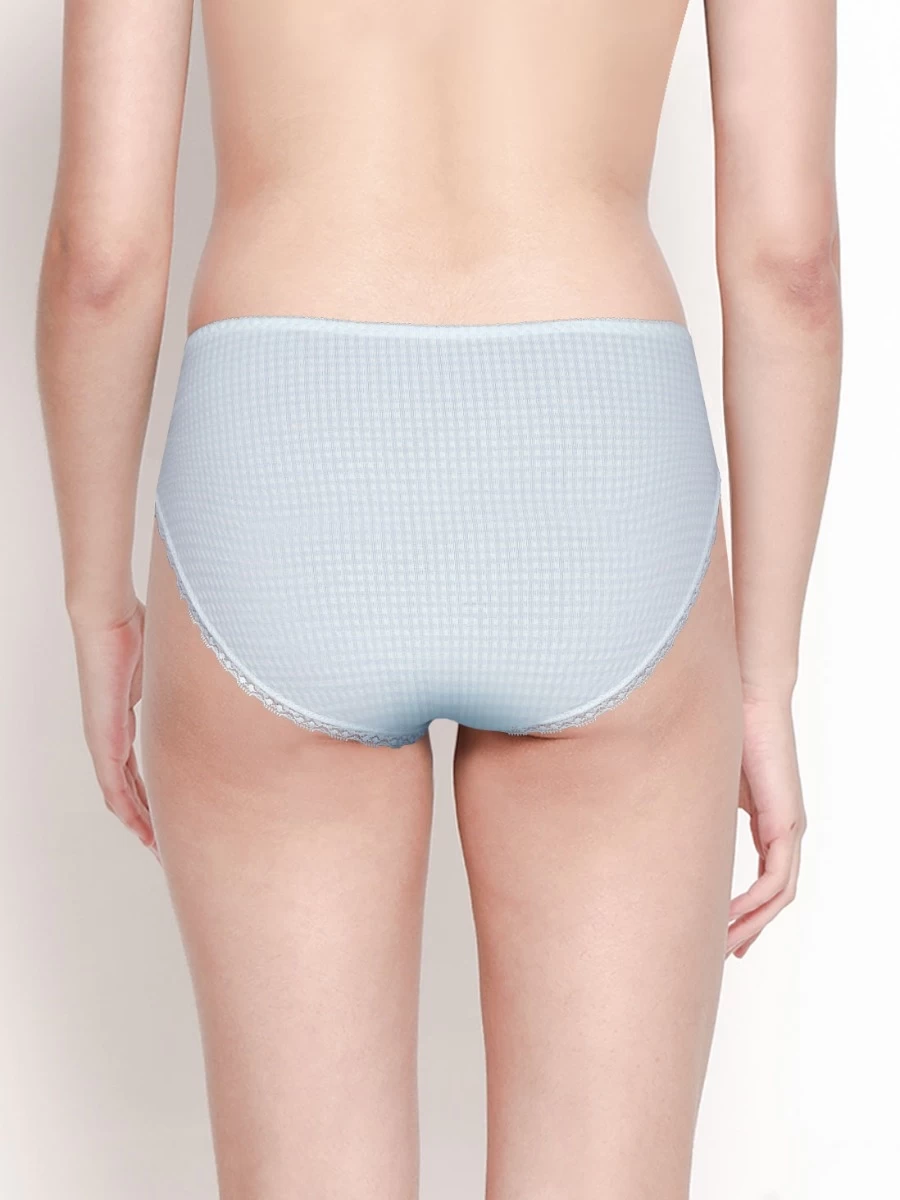 Shyle Delicate Blue Lace Low Waist Maternity Bikini Panty 4 Shyle Delicate Blue Lace Low Waist Maternity Bikini Panty - Image 2