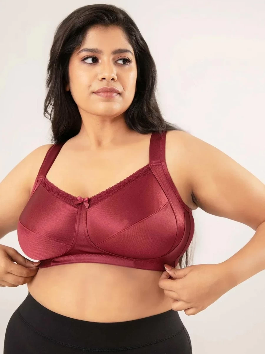 Nykaa Zindfandel Red Non-Padded Minimiser Lift Me Up Bra 3 Nykaa Zindfandel Red Non-Padded Minimiser Lift Me Up Bra