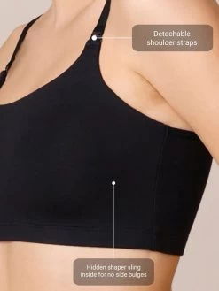 Nykaa Black Full Coverage Easy Breezy Slip On Cami Bra -Shyaway 5 14