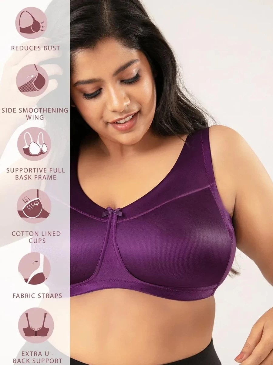 Nykaa Grape Purple Non Padded Minimize Me Bra 8 Nykaa Grape Purple Non Padded Minimize Me Bra - Image 6