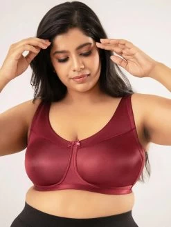 Nykaa Zinfandel Maroon Non Padded Minimize Me Bra