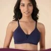 Nykaa Navy Blue Wirefree Triangle Breathe T Shirt Bra 2 Nykaa Navy Blue Wirefree Triangle Breathe T Shirt Bra -Shyaway 5 34