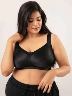 Nykaa Anthracite Black Non-Padded Minimiser Lift Me Up Bra