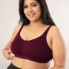 Nykaa Maroon Red Non-Padded Flawless Me Breast Separator Bra