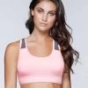 Shyle Light Pink Keyhole Racerback Sports Bra