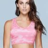 Shyle Baby Pink Camouflage Print Racer Back Sports Bra -Shyaway 6024 babypink 1