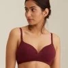 Nykaa Zinfandel Maroon Cotton Seamless Wirefree T Shirt Bra 1 Nykaa Zinfandel Maroon Cotton Seamless Wirefree T Shirt Bra -Shyaway 6 19