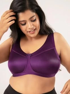 Nykaa Grape Purple Non Padded Minimize Me Bra