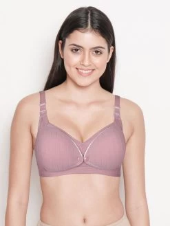 Shyle Orchid Haze Cotton Front Open Nursing Bra