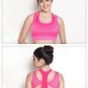 Shyle Fluorescent Pink Melange Pull Over Racer Back Sports Bra -Shyaway 8519 fluorescent pink