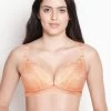 Shyle Light Orange Lace Cup Nursing Bra