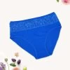 Shyle Royal Blue Lace Front Plus Size Hipster Panty