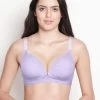 Shyle Lilac Melange Nursing Bra With Jacquard Adjustable Strap -Shyaway 8893 lilacmelange 01