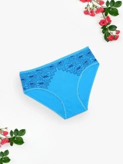Shyle Aquarius Blue Full Coverage Printed Bikini Panty