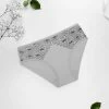 Shyle Cloud Grey Full Coverage Printed Bikini Panty -Shyaway 89165 cloudgrey