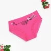 Shyle Fuschia Pink Full Coverage Floral Printed Hipster Panty