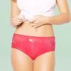 Shyle Red Denim Printed Panty